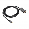 Kábel USB-C Akyga AK-AV-16 na DisplayPort čierny 1,8 m (AK-AV-16)