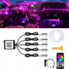 SADA Optické vlákno do auta Ambientné LED RGB osvetlenie 10m APP+DIAĽKOVÉ OVLÁDANIE