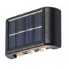 RABALUX 77024 | Kangton Rabalux stenové svietidlo svetelný senzor - súmrakový spínač, prepínač slnečné kolektorové / solárne 1x LED 8lm 3000K IP44 čierna