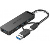 USB Hub Vention 2-in-1 USB-C/USB-A 3-Port USB 3.0 Hub (CHTBB)