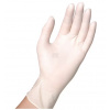 Jednorázové latexové rukavice průhledné bez pudru, délka 24 cm, vel. 9/L (100 ks)