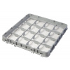 Nadstavec koša half drop 500x500 mm sivý, model E2, Cambro, počet priehradiek: 16 (4x4), rozmer priehradky: 111x111 mm, Svetlo sivá, 499x499x(H)51mm