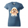 Dámske/pánske tričko s potlačou Poodle (toy)