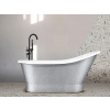 BESCO Voľne stojaca vaňa GLORIA Glam - strieborná Rozmer vane - 160 × 70 cm VANPAO16GLAM02