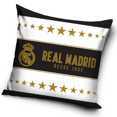 CARBOTEX Obliečka na vankúš Real Madrid Gold Stars 45x45 cm