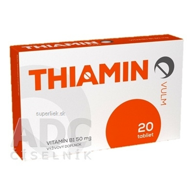 VULM THIAMIN tbl (vitamín B1 50 mg) 1x20 ks, 8588005606578