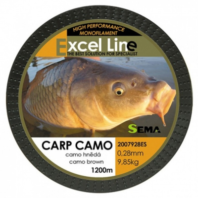 Vlasec Sema Carp Camo Brown 1200m 0,22mm/6,1kg