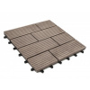 Guttadeck zahradní dlažba WPC 300 x 300 mm tmavě hnědá