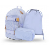 BAAGL 3 SET Skate Lilac: batoh, peračník, sáčok