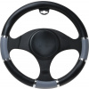 Poťah volantu 37-39 CM čierno/sivý