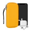 kwmobile Universal telefon Pouch Size XXL - 7 - Neoprene smartphone Pouch with Zip - Water-Repellent Mobile Pouzdro na telefon - Sleeve in medová žlutá