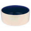 Keramická miska - krémová/modrá 1 l/o 18 cm