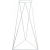 HowHomely STOJAN NA KVETINÁČ TRIANGLE 90 x 50 x 24 CM BIELA