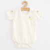 Dojčenské body s krátkym rukávom z organickej bavlny New Baby Olivy Béžová 74 (6-9m)