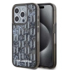 Karl Lagerfeld Liquid Glitter Monogram Gradient zadný kryt pre iPhone 15 Pro Max Black