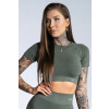 Tréningové tričko s krátkym rukávom Glamour s khaki (Master Master G1 Black)