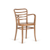 PAGED Classic B-8292 Seat Wood Back Wood Farba dreva: buk morený, Čalúnenie: dyha