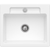 Villeroy & Boch Siluet 60 S - Keramický vstavaný drez 600x510 mm, alpská biela CeramicPlus 334601R1