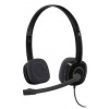 Logitech H151 Headset otevřená (On Ear) kabelová stereo černá Redukce šumu mikrofonu, Potlačení hluku regulace hlasitosti, Vypnutí zvuku mikrofonu Počítače
