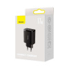 Baseus Baseus Travel Charger Compact wall Charger U+U+U, 17W EU black (CCXJ020101)