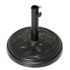 Podstavec na slnečník, okrúhly, 15 kg, čierny