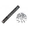Party Strieborné konfety v tube 40 cm – metalický efekt