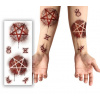 Dočastné tetovanie Pentagram 30x13cm