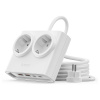 Orico PDC25 25W 6v1 napájací pásik 2x AC + 2x USB-A + 2x USB-C - biely (Orico PDC25 25W 6v1 napájací pásik 2x AC + 2x USB-A + 2x USB-C - biely)