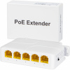 PoE Switch / Rozbočovač s predlžovačom dosahu PoE pre kamery, 5-portový, 1x PoE vstup, 4x PoE výstup, BLOW, 1 Gb/s