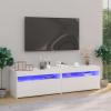 zahrada-XL TV skrinky 2 ks s LED svetlami biele 75x35x40 cm 804392