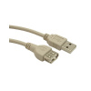GEMBIRD prodlužovací kabel USB, 0,75m, šedý (CC-USB2-AMAF-75CM/300)
