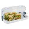 Chladící vitrína obdélníková s poklopem roll-top 440x320x205 mm, bílá | APS, 09100 inox;bílá;průhledná