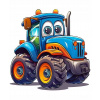 CUKROVÁ TLAČ jedlý obrázok na tortu Cukrová hmota Traktor pre deti + MENO