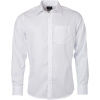 James & Nicholson Košile JN 682, mikro keprová, dlouhý rukáv COT02068200104-white XL Bílá