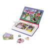 Magnetická kniha Princezné Magnetibook Janod 55 magnetiek a 7 šablón J02725