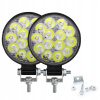 2KS LED pracovná lampa 42W HALOGEN SZPERACZ 12V 24V