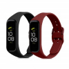 2x Náramok kwmobile Samsung Galaxy Fit 2 černá, červená