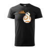 Sablio Tričko s potlačou Star Wars BB-8 s textom - černé S