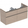Geberit iCon Skrinka pod dvojité umývadlo 118,4 x 61,5 cm, dub 502.309.JH.1