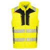 PORTWEST HI-VIS DX479 / Softshellová reflexná vesta - HV žltá/čierna 4XL