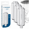 Sprchový filter Wessper aquashower na tvrdú vodu, strieborný, 7500l - 3 ks