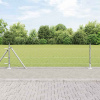 zahrada-XL Plot s stĺpmi Strieborná 0.5 x 10 m Ocel potiahnutá PVC 3353752