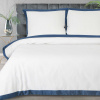 EUROFIRANY MAKOSATÉNOVÉ OBLIEČKY REINA25C 200X220 CM, 2 KS 70X80 CM BIELE