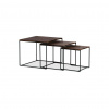 AUTRONIC Konferenčný stolík 60x60cm, mdf, orech, AF-3008 WAL
