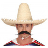 Slamený klobúk sombrero s brmbolcami - Mexiko 50 cm