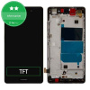 LCD displej + Dotykové sklo + Rám + Batéria Huawei P8 Lite ALE-L21 Black Aftermarket