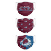 Roušky Colorado Avalanche FOCO - set 3 kusy EU Veľkosť: dospělá velikost