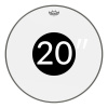 Remo Controlled Sound Clear Black Dot Bass Priemer blany: 20
