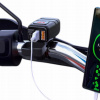Motocyklová nabíjačka Napájací adaptér USB-C zásuvka QC3.0 Voltmeter