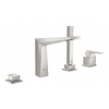 Grohe Allure Brilliant - Vaňová batéria na okraj vane, 4-otvorová inštalácia, supersteel 19787DC1